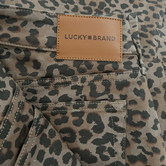 Lucky Brand-Legend Baggy Leopard Print Cotton Jeans - Picture 8 of 8